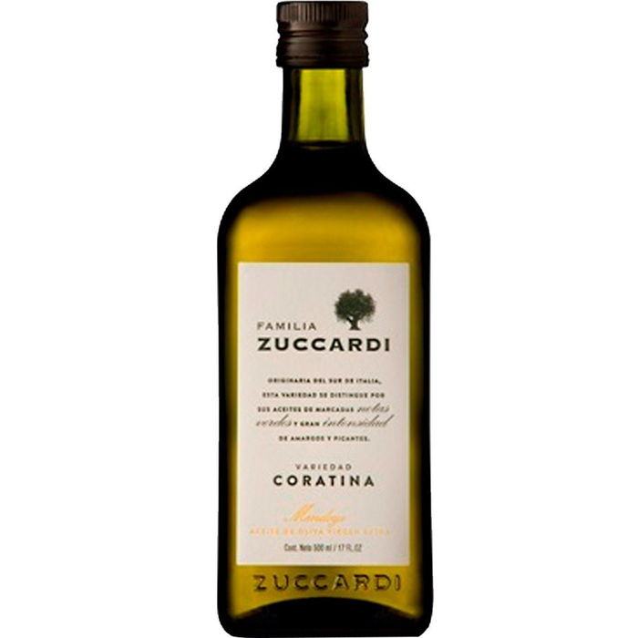 Aceite de Oliva Coratina x500 ml. - Familia Zuccardi